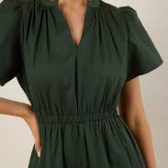 Avara NWT Valerie Olive Midi Dress - Picture 3 of 6